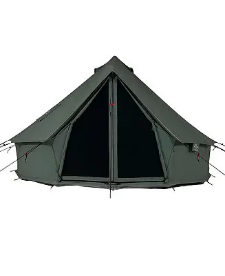 While Supplies Last White duck Outdoors Regatta Bell Tent - 13' (Forest Green, Water Repellent)