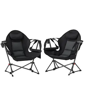 Hammock Camping Chair Set of 2 with Adjustable Back, Express Delivery