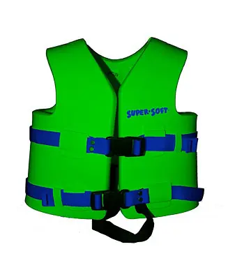 Super Soft Child Life Jacket Swim Vest, X Small, Fierce Green Fast Shipping