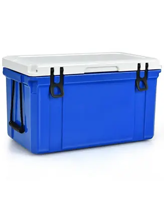 58 Quart Leak-Proof Portable CoolerIce Box for Camping-Blue Worldwide Shipping