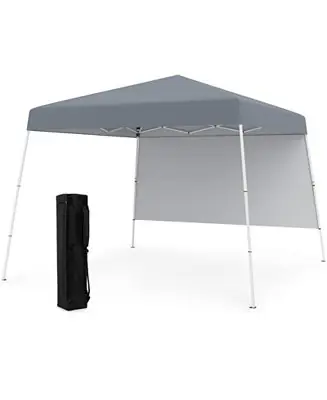 8 X 8 Feet Pop up Canopy Tent with 1 Sidewall and Portable Backpack Exclusive Offer