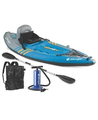 Luxury Portable & Lightweight 1-Person Inflatable Kayak with Backpack