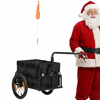 Trusted Brand Bike Trailer Wagon with Removable Storage Box, No Bottom