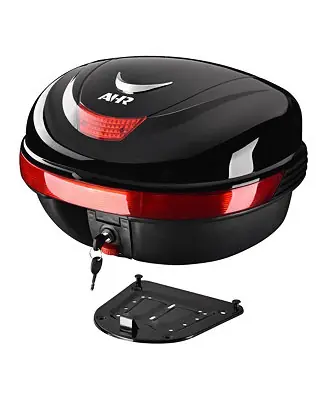 Worldwide Shipping 17 5/16" x 14 15/16" x 11"AHR 35L Motorcycle Tour Tail Box Scooter Trunk Storage Lock Carrier Case for Helmet