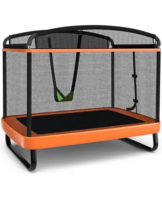 Outdoor Trampoline with Swing and Enclosure Net for Kids Jumping and Entertainment Brand New