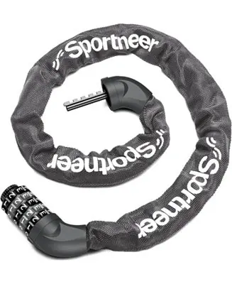 Express Delivery Bike Lock: 5 Digit Combination High Security Anti Theft Bike Chain Lock