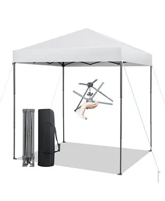 Hot Deal 6.6 x 6.6 Feet Outdoor Pop-up Canopy Tent with UPF 50+ Sun Protection