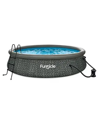 14' x 36" QuickSet Ring Top Above Ground Swimming Pool, Herringbone Top Rated