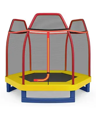 Order Now 7 Feet Kids Recreational Bounce Jumper Trampoline-Red
