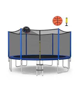 Outdoor Recreational Trampoline with Enclosure Net Direct From Manufacturer