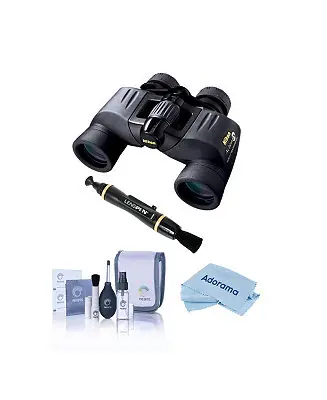 Same Day Shipping 7x35 Action Extreme ATB Porro Prism Binocular, Black, Bundle with Accessory Kit