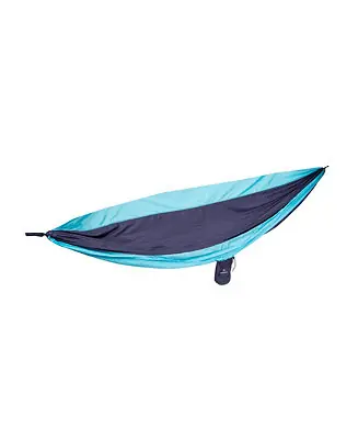 Double Nylon Hammock - Navy/Light Blue Direct From Factory