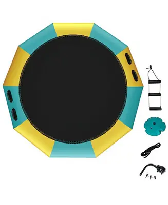 10 Feet Inflatable Splash Padded Water Bouncer Trampoline Brand New