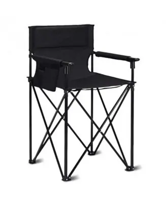 Portable 38 Inch Oversized High Camping Fishing Folding Chair High Quality