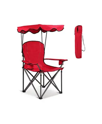 Portable Folding Beach Canopy Chair with Cup Holders Fan Favorite