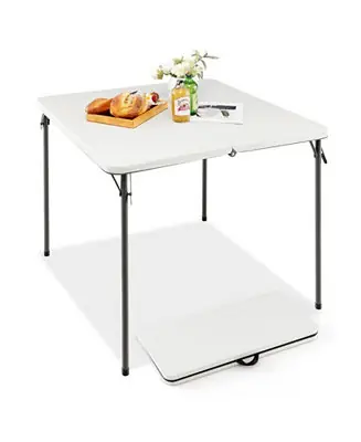 Folding Camping Table with All-Weather HDPE Tabletop and Rustproof Steel Frame Sale