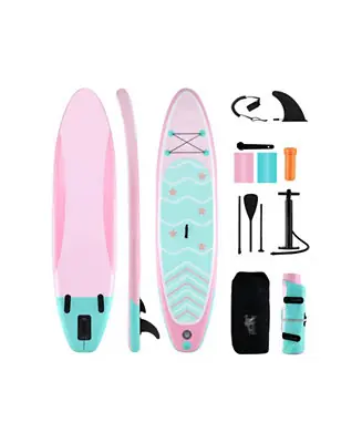 10 Feet Inflatable Stand up Paddle Board with 3 Fins and Adjustable Paddle Hot Picks