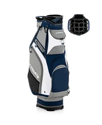 10.5 Inch Golf Cart Bag with 14 Way Dividers and 7 Zippered Pockets Fan Favorite