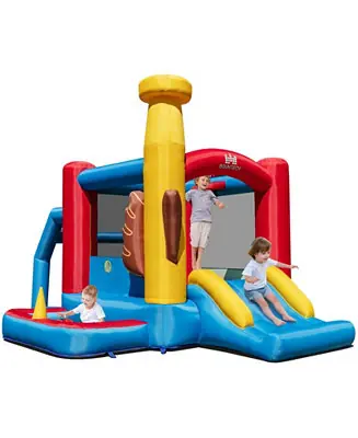 Baseball Themed Inflatable Bounce House with Ball Pit and Ocean Balls with 735W Blower Save Now