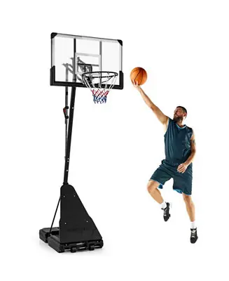 4.9-10 FT Basketball Hoop System with 44 Inch Shatterproof Backboard with Wheels Mega Sale