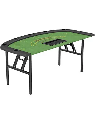 72" Foldable Poker Table, Portable 8-Player jack Table Popular
