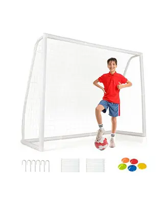 Outdoor Recreation & Sports Gear 8' x 6' Soccer Goal with Ground Stakes and Soccer Cones No Minimum Order