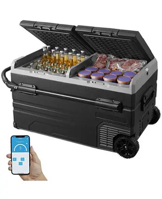 115L Dual Zone Portable Car Refrigerator Freezer, Compressor Cooler for Car or Home Time-Limited