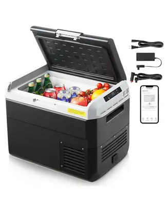 31.7QT/30L 12 Volt Car Refrigerator, Portable Electric Cooler, -4 68Adjustable Temperature, 12/24V DC and 100-240V AC Special Discount