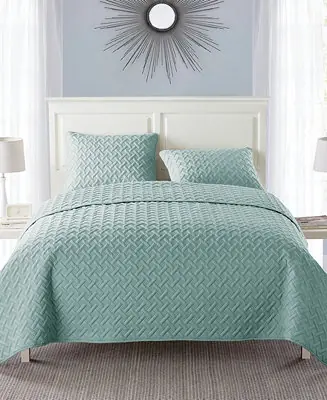 Luxury Nina Embossed 2-Pc.Quilt Set, Twin