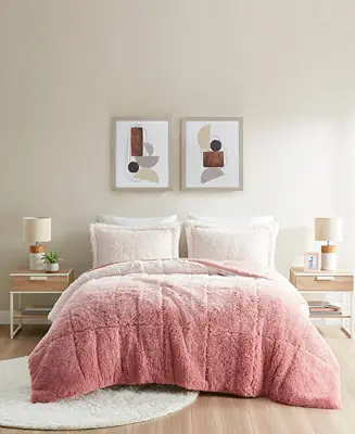 Bargain Brielle Ombre Shaggy Faux Fur 2-Pc. Comforter Set, Twin/Twin XL