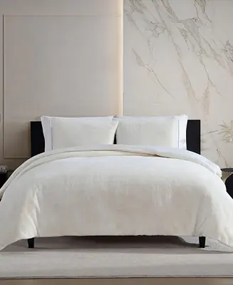 Signature Solid Faux Fur Comforter Set Special Discount