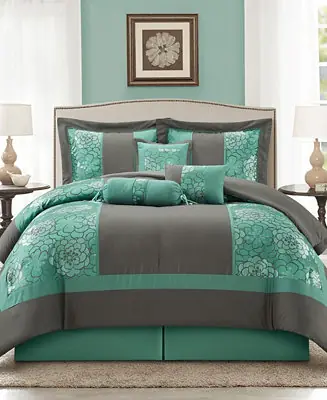 Trusted Brand Sibyl Jacquard 7-Pc. Comforter Set, Queen