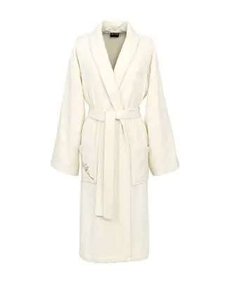 Almond Flowers Woman's Cotton Shawl Collar Bathrobe Trusted Brand