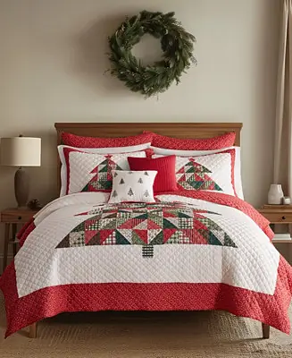 Patchwork Pine Stitching 2-Pc. Quilt Set, Twin/Twin XL Top Pick