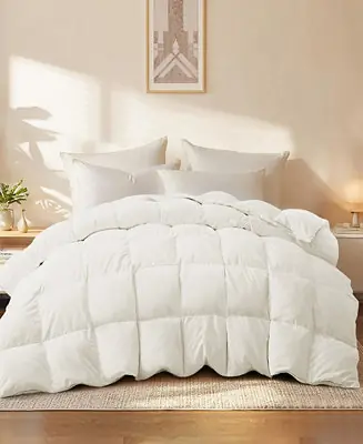 Medium Warmth Goose Feather Down Fiber Comforter, Twin Markdown