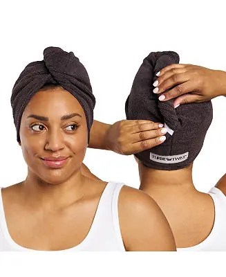 Microfiber Hair Towel Wrap Set, 2-Piece Deal