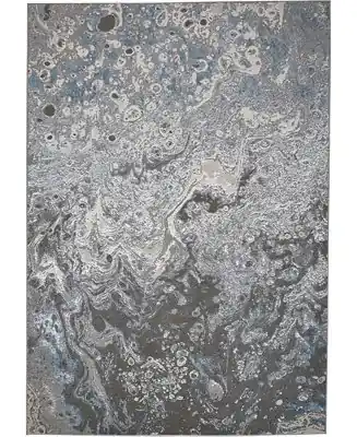 In Demand Azure R3405 6'7" x 9'6" Area Rug