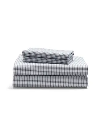 Trending Sloane Checked Antimicrobial 4-Pc. Sheet Set, Queen