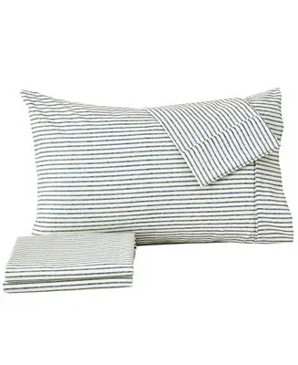 No Minimum Order Striped Wrinkle Resistant Microfiber 3-Pc. Sheet Set, Twin