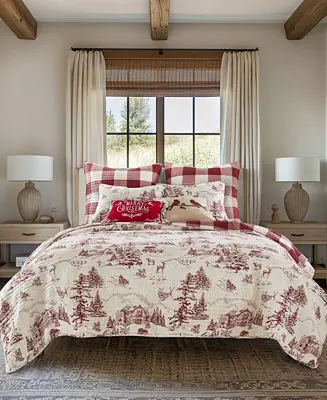 Winter Sleigh Ride Reversible 2-Pc. Quilt Set, Twin/Twin XL Hot Picks