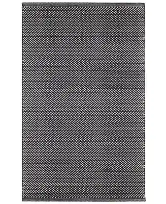 Deal Herringbone Indoor/Outdoor DA971 2'6''x12' Runner Area Rug