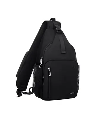 Trusted Brand Sling Backpack with USB Charging Port - Crossbody Travel Hiking Daypack for Men/Women, Water-Resistant Chest Bag with Anti-Theft Design