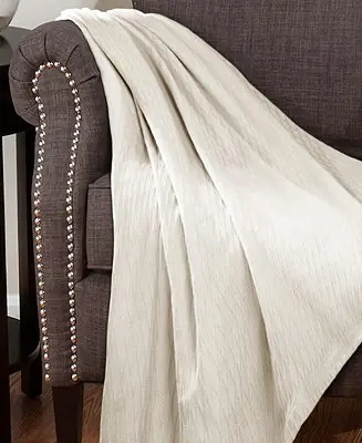 Deal Diamond Pattern All Season Woven Cotton Blanket, King