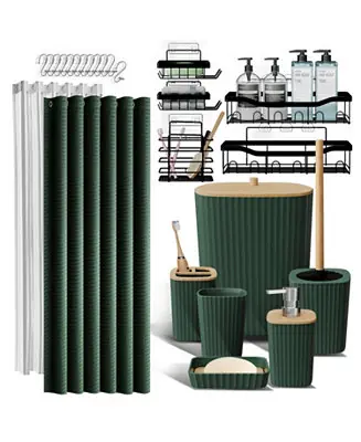 25 Piece Complete Bathroom, Vanity & Shower Accessories Set No Minimum Order