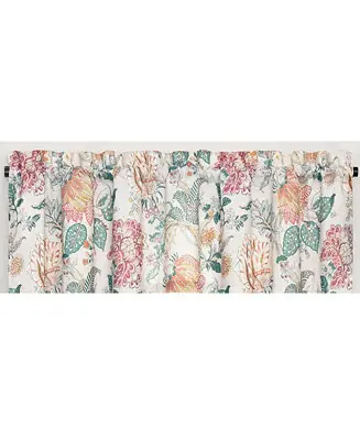 Viral Komodo Floral Tailored Valance, 80"x 17"
