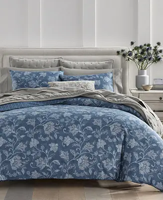 Azure Jacobean 3-Pc. Comforter Set, Full/Queen Money Back Guarantee