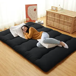 Futon Mattress Floor Mattress Pad Portable Dorm Sleeping Pad, Full Size Secure Checkout