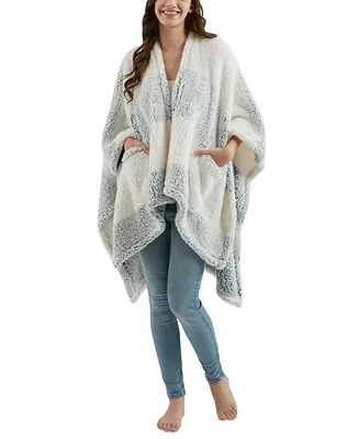 Instant Buy Cozy Sherpa Wrap, 50" x 60"