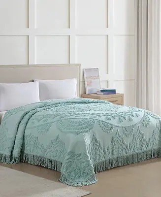 Secure Checkout Lotus Chenille Lightweight Bedspread, Twin