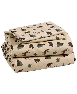 Lodge 100-Thread Count Microfiber 3-Pc. Sheet Set, Twin Affordable